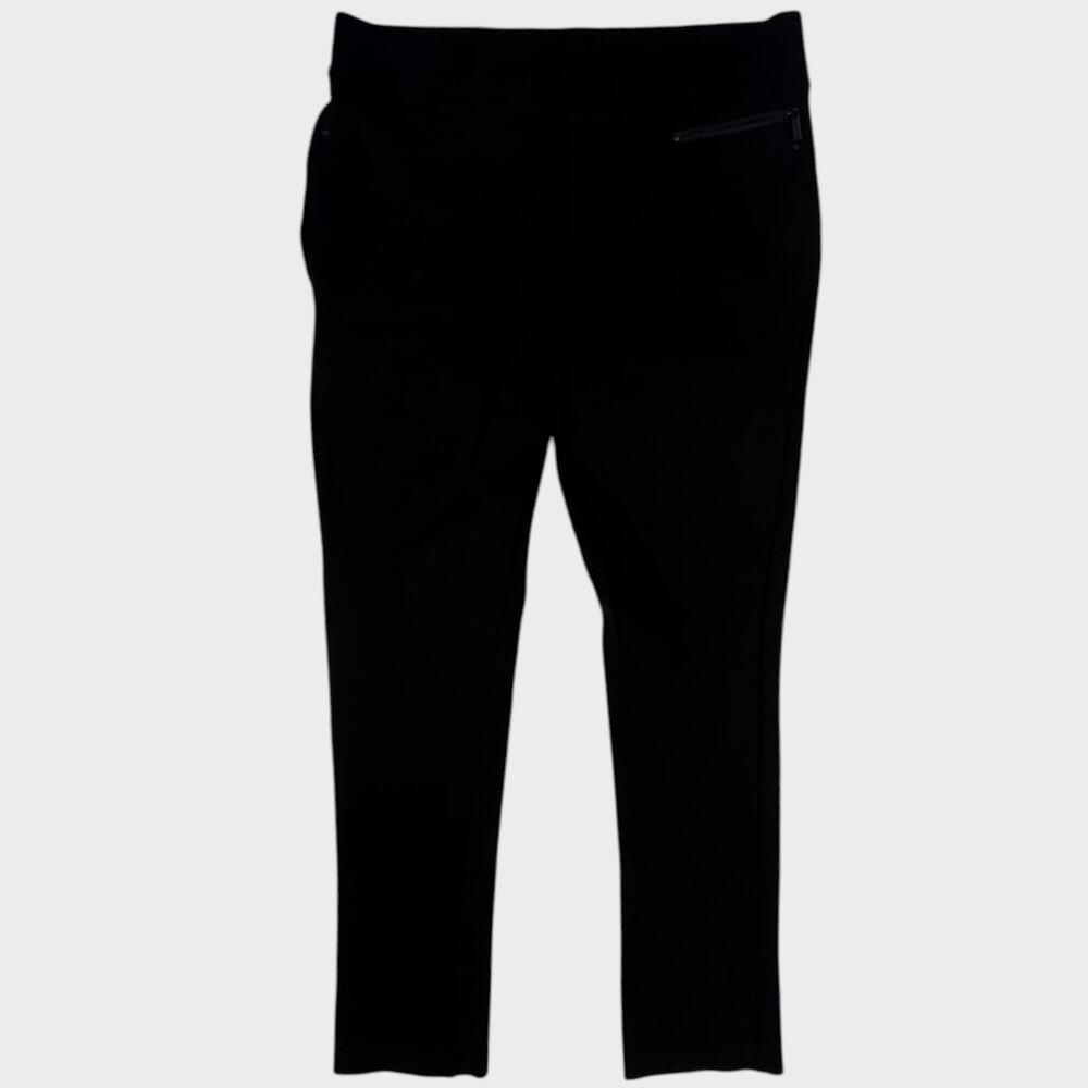 DKNY Womens Medium Black Ankle Pants Rayon Nylon Spandex